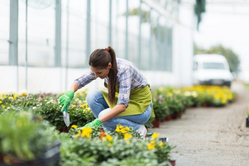 Encrypted transaction process for garden services payments