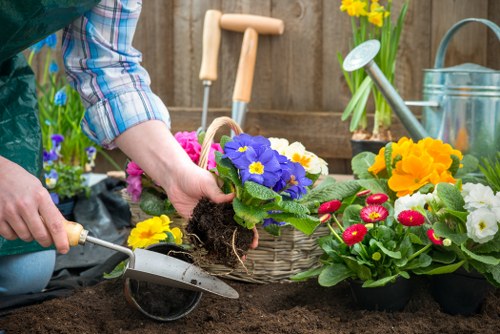 Low-carbon vans lined up for eco-friendly garden waste transport